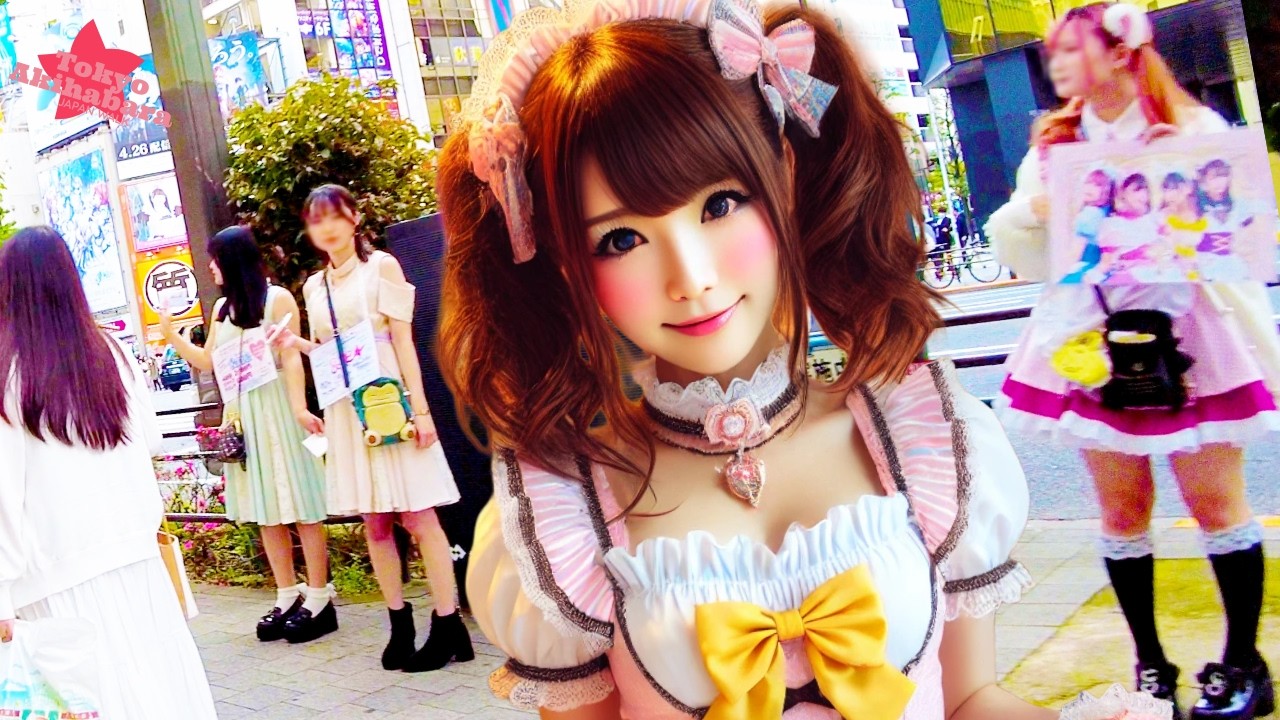 Tokyo Akihabara 🐶 Maid Street ♪💖 4K Nonstop 1 Hour