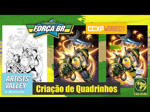 Projeto Força BR - Chris Pereira - Live CCXP 21 - Produzindo Quadrinhos
