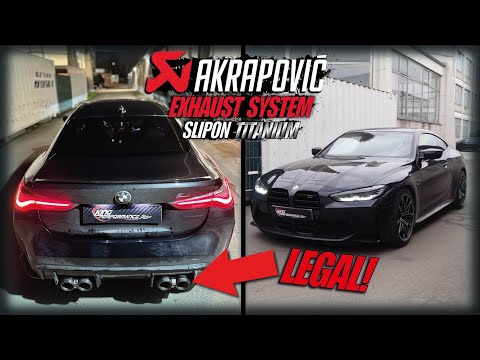 AKRAPOVIC LEGAL ECE Abgasanlage aus TITAN passend für BMW M4 Competition G82 G83 M3 G80