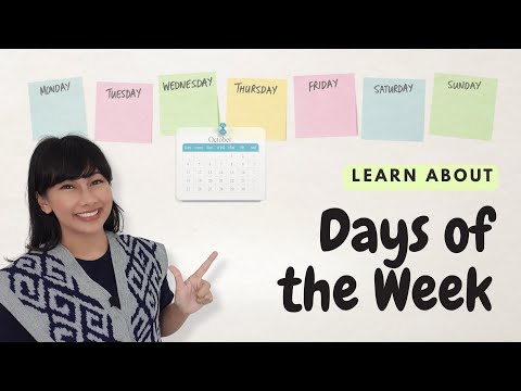 Learn Indonesian in 3 minutes : Days of the Week