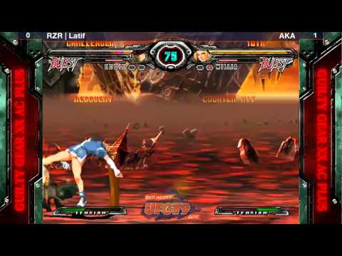 UFGT9 GGXX:AC+ Winners' Finals: AKA(Millia) vs. RZR | Latif(Eddie)