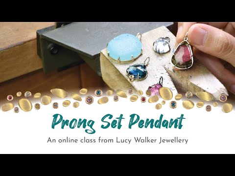 How to Make a Prong Set Pendant | Jewelry Making | Metalsmith Academy