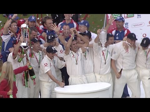 Ashes 2005 highlights - England lift the urn after Oval draw