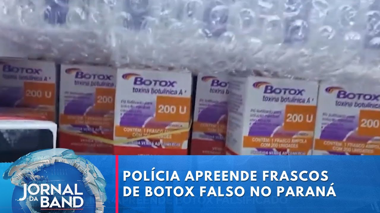 Polícia apreende milhares de frascos de botox falso no Paraná | Jornal da Band