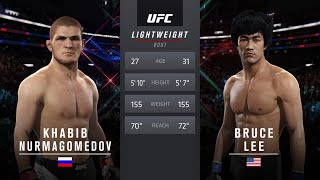 Хабиб vs Брюс Ли ( Хабиб Нурмагомедов против Брюса Ли ) UFC 2.