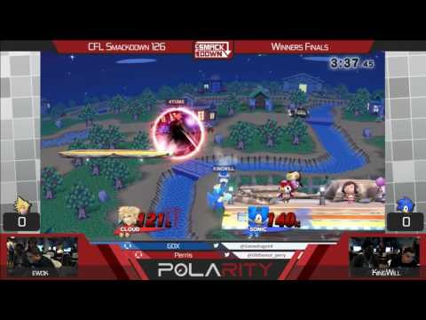 CFL Smackdown 126 WiiU - Ewok (Cloud) vs KingWill (Sonic) - Losers R6 (Stream die)