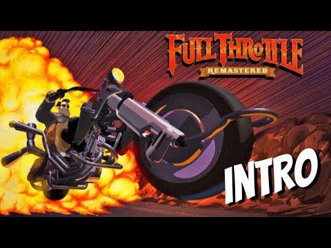 FULL THROTTLE REMASTERED - VOLLGAS - Intro | Opening Scene (German) (2017)
