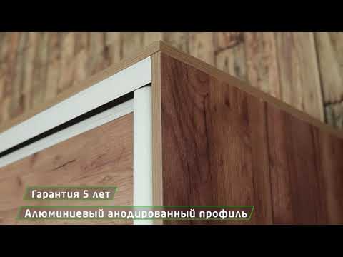 Шкаф Экспресс (ДСП) 1200х450х2200, шимо светлый в Тюмени - видео 2