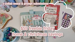 $55 freebie friday + FREEBIE HAUL | saving for future home & christmas | budgetwithamanda