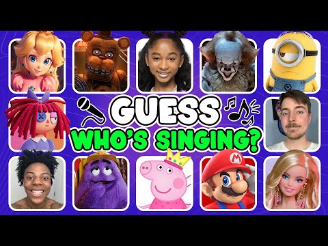 GUESS MEME & WHO'S DANCING🎤🎵 Princess peach, Mario, MrBeast, Freddy, Minions, Peppa Pig