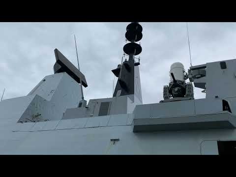 HMS DEFENDER (D36) guided missile destroyer of the British ROYAL NAVY