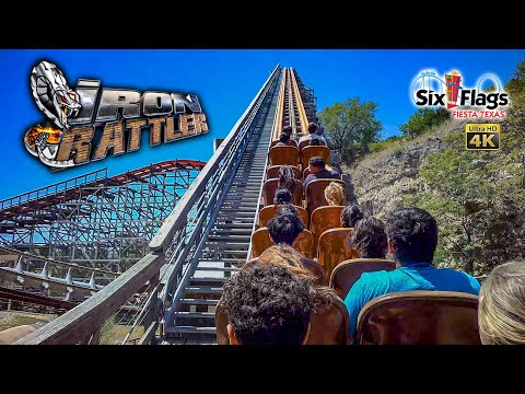 On-ride point of view of Iron Rattler