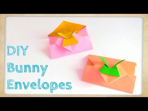 Paper Envelope Diy Rabbit DIY Origami Bunny Envelope – Easter Crafts – Easter Bunny / Rabbit ...