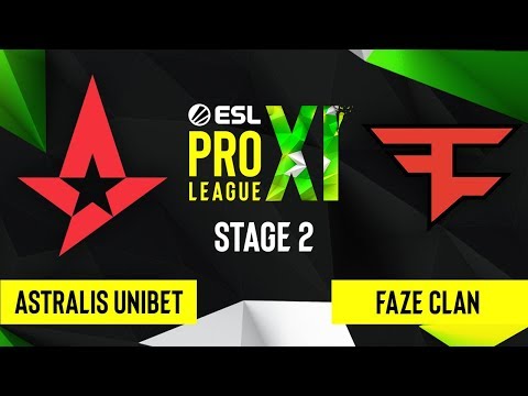 CSGO - Astralis UNIBET vs. FaZe Clan [Overpass] Map 2 - ESL Pro League Season 11 - Stage 2