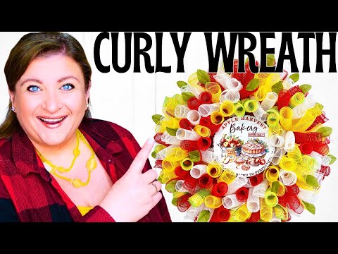 You Won't Believe This Easy CURLY WREATH Tutorial for FALL