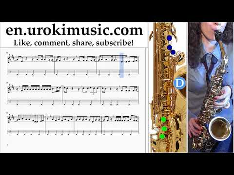 Saxophone lessons (Alto) Carlos Vives, Sebastian Yatra - Robarte un Beso Sheet Music Tutorial Part