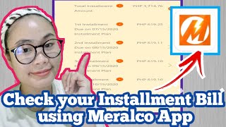 How to Check your Installment Bill using Meralco App?|ChaiTv Vlog