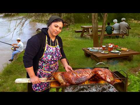 10 Delicious Dishes! an Azerbaijani Woman Cooks for Her Family in Village