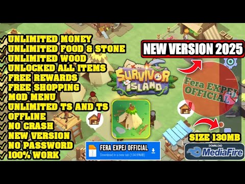 Survivor Island Mod Menu Apk v169 NEW MOD 2025 FREE SHOPPING, UNLIMITED MONEY, UNLOCKED ALL ITEMS