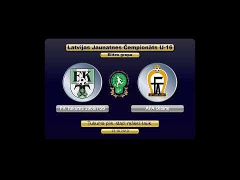 U-16 FK Tukums 2000/TSS - AFA Olaine (Latvijas Jaunatnes Čempionāts 2019)