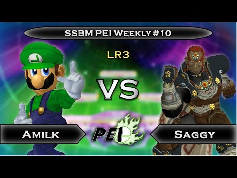 Amilk (Luigi) vs Saggy Stardust (Ganondorf) | LR3 | SSBM PEI Weekly #10