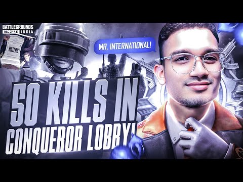 50 KILLS IN CONQUEROR LOBBY ‼️☠️ COMPLETED ALL 50 KILL CHALLENGES😌!!