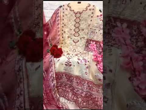 Ramsha R-596 Organza Wholesale Designer Suits Catalog – product video thumbnail