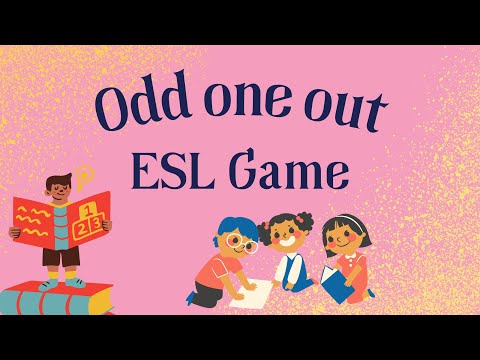 ESL Warm Up Game Odd One Out | Odd 1 Out Worksheet Activity for English Learners
