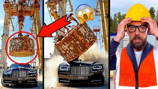🔥 $500,000 Rolls-Royce VS Giant Crane! 😱😱