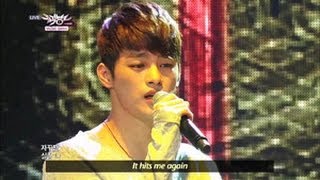 [Music Bank w/ Eng Lyrics] Seo In Guk - With Laughter Or With Tears (2013.04.27)