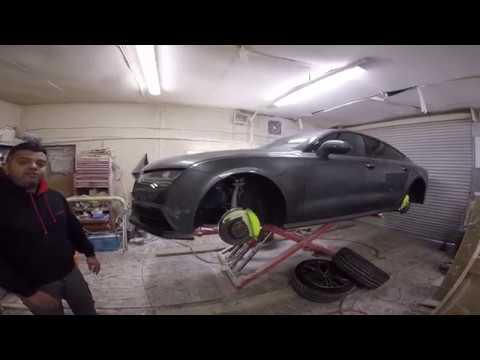 Audi A7 Fitting RS7 Grille & Painting Calipers Toxic Green
