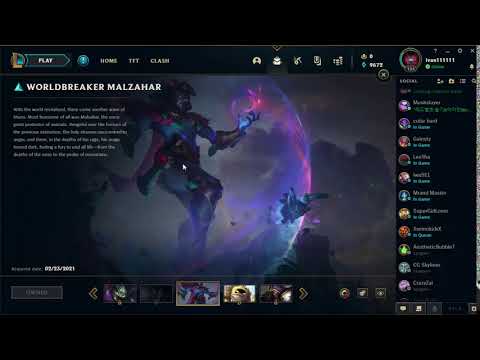 League of Legends Just got the WORLDBREAKER MALZAHAR SKIN