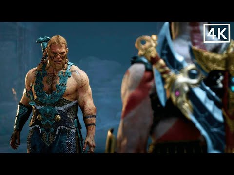 Kratos Fights Magni In Valhalla Scene | God of War Ragnarök Valhalla DLC PS5 2023