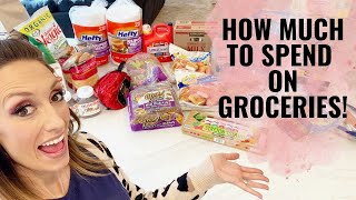 How much to spend on groceries! | How to cut your food bill in half