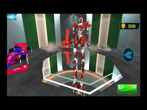 Grand Flying Robot Car Game 3D