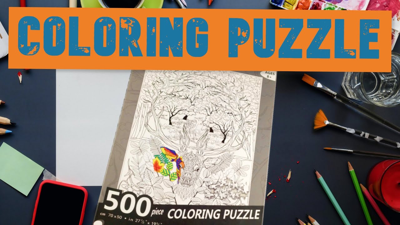 Unboxing 500 Piece Coloring Puzzle/Jigsaw Puzzle Time Lapse/Jigsaw Puzzles/Puzzel