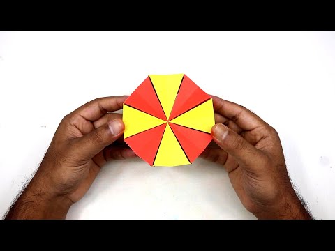 How to Make a Paper Moving Flexagon - Origami Flexagon with Paper