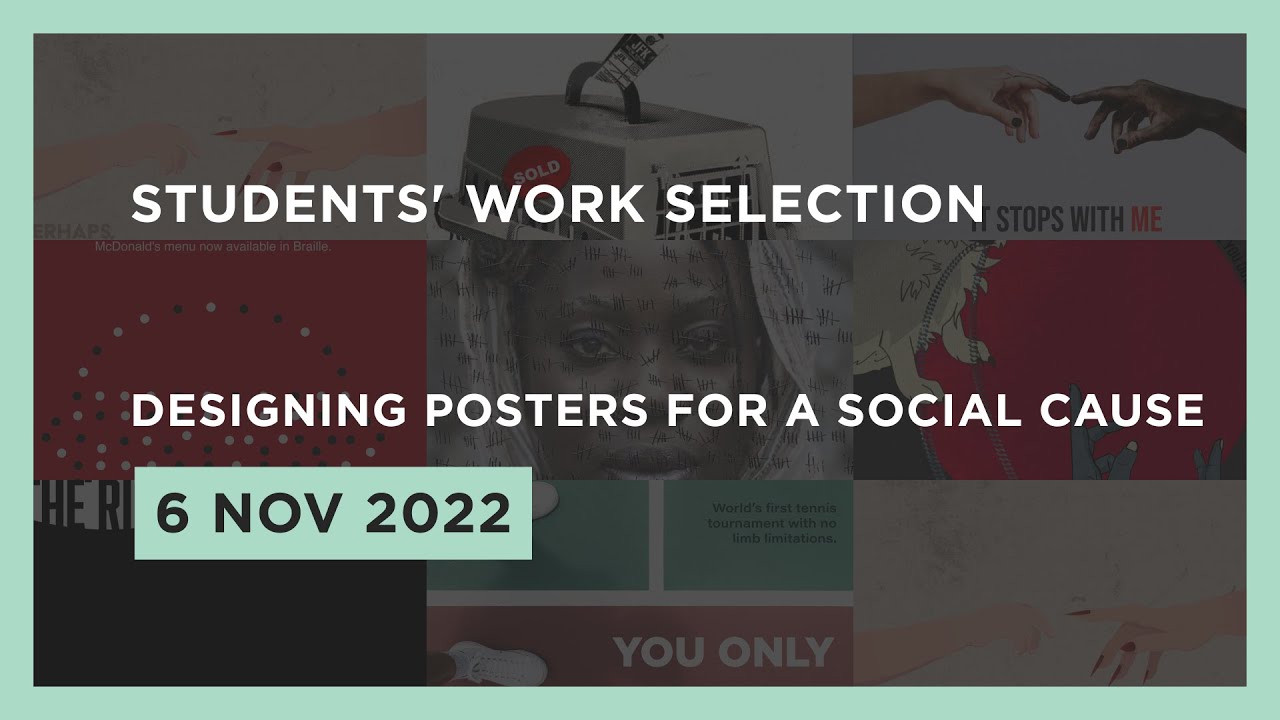 ✊  Designing posters for a social cause ☮