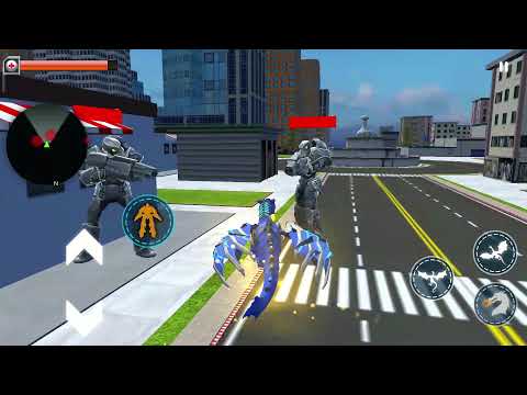 Flying Dragon Robot Car - Robot Transforming Games #04 Android Gameplay