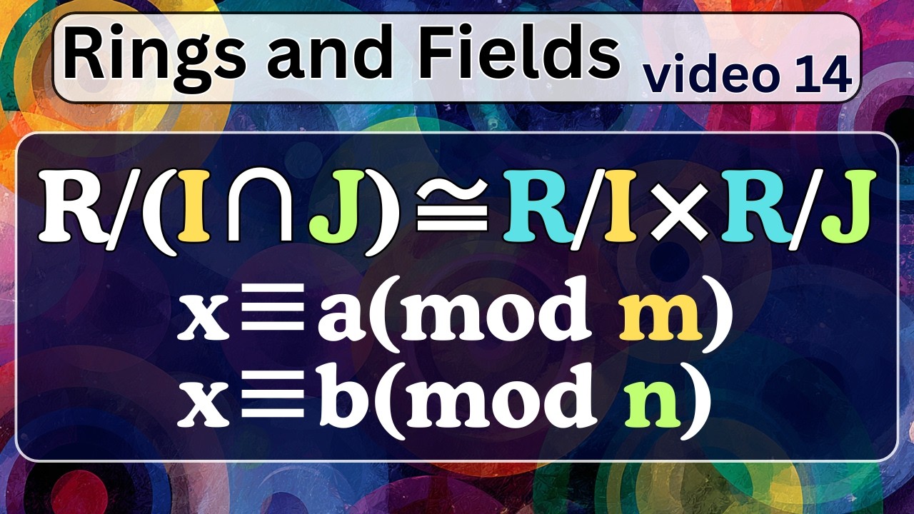 The Chinese Remainder Theorem via Ring Theory -- Rings and Fields 14
