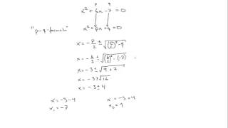 Matematik 2b: Andragradsekvationer (del 2)