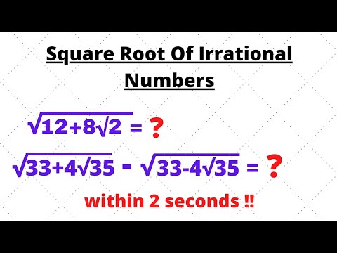 Find square root of Irrational Numbers within 2 seconds||All Competitive Exams||rrb,Bank,SSC CGL etc
