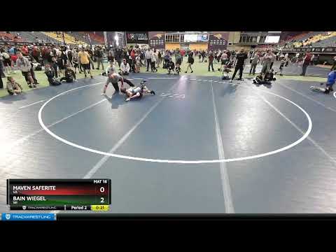 59 Lbs Champ. Round 2 - Bain Wiegel, WI Vs Maven Saferite, VA F9af