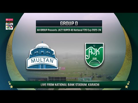 Live | Multan vs AJK | Match 13 | National T20 2023-24 | PCB | M1W1A