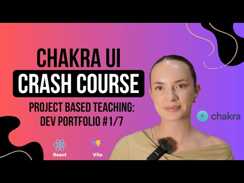 ⚡ Chakra UI Crash Course Series #1/7: Build a Dev Portfolio Website (2025)