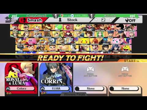 Donatos 2/9 - CrazyColorz5 (Rosalina) vs Karinole (Bayonetta, Corrin) - SSB4 Winners Final
