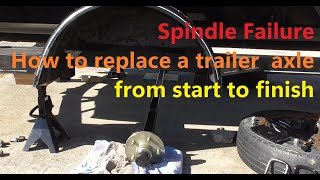 How to replace or upgrade a boat or utility trailer axle.