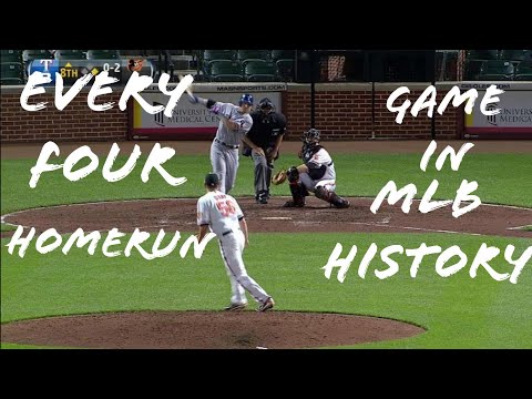 Every Recorded Instance Of A 4 Home Run Game In MLB History
