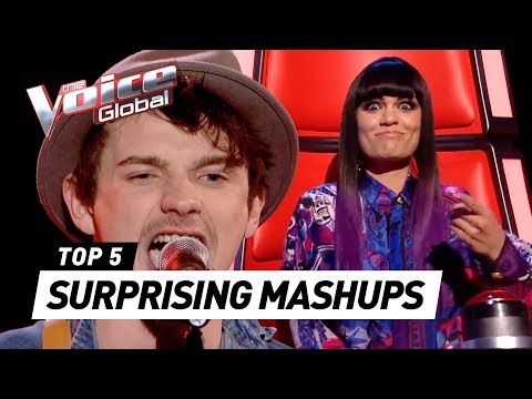 MOST SURPRISING MASHUP auditions in The Voice