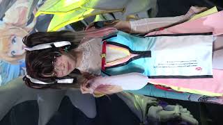 東京ゲームショウ2024鳴潮ブース オリエ役yami コスプレコンパニオン4K